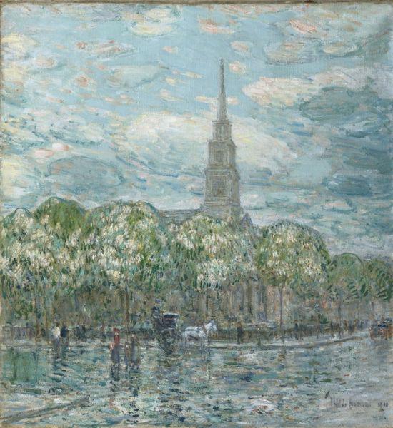 Childe Hassam St. Marks in the Bowery Sweden oil painting art